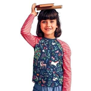 mini boden girls 5-6 years Long Sleeve Whimsical Creatures Shirt